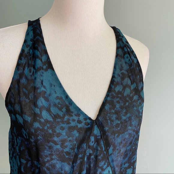 Rebecca Taylor animal print silk ruffled tank - Picture 7 of 11